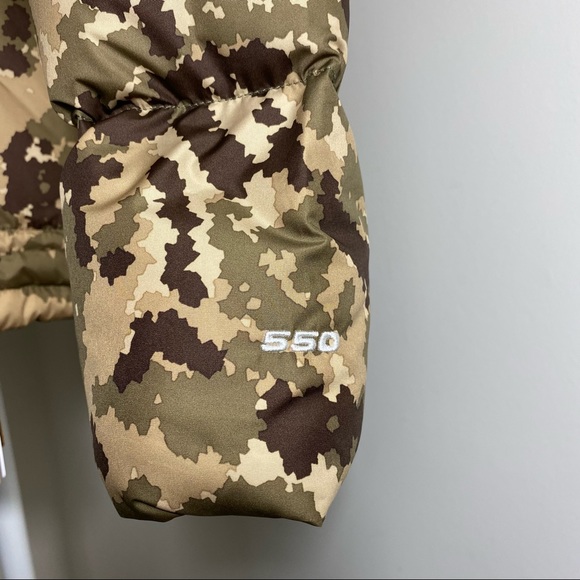 The North Face Women’s Balham Down Coat TNF Black / Camo Print Sz M - Picture 12 of 16